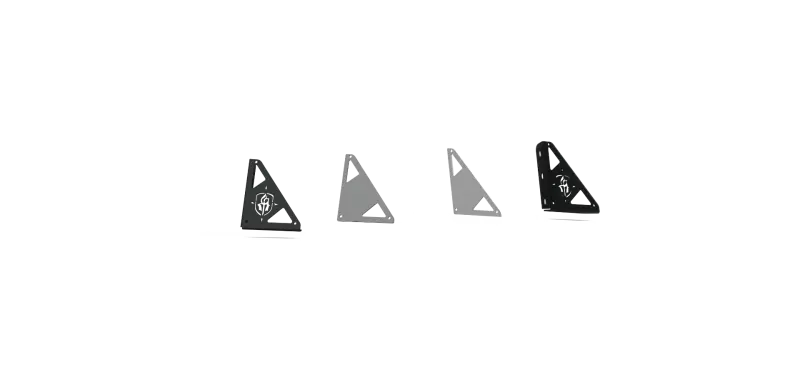 Road Armor Treck Vertical Support Mounts With Ratchet Straps – Textured Black Pair 1