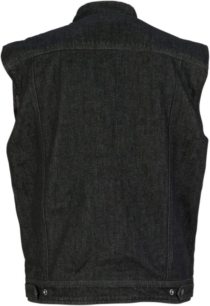 Z1R Black Denim Motorcycle Vest – Size 4Xl (Model 2820-4490) 1