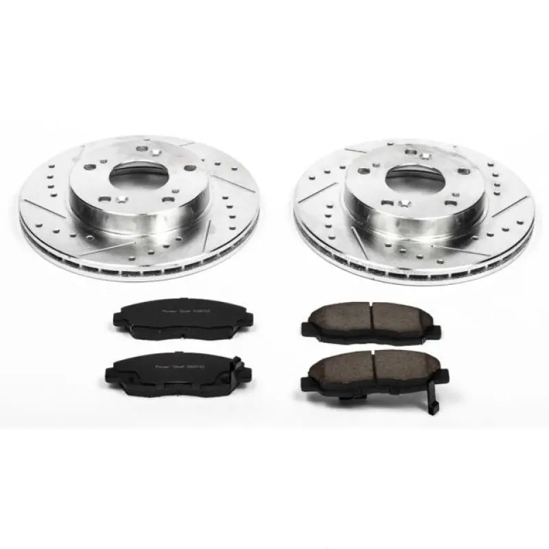 Power Stop 06-11 Honda Civic Front Z23 Evolution Sport Brake Kit 1