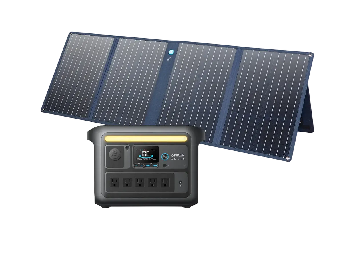 Anker Solix C800x Solar Generator + 100W Solar Panel 1