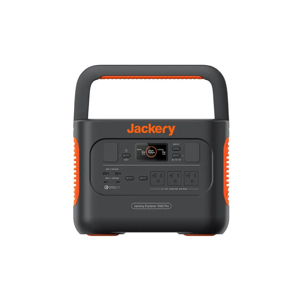 Jackery E1000 Plus Portable Power Station + 1 X 100W Mini Solar Panel 1