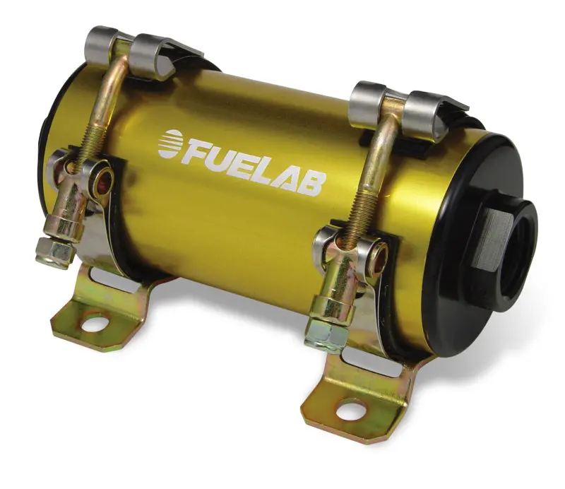 Fuelab Prodigy High-Flow Efi In-Line Fuel Pump – 1800 Hp Capacity, Gold Finish 1