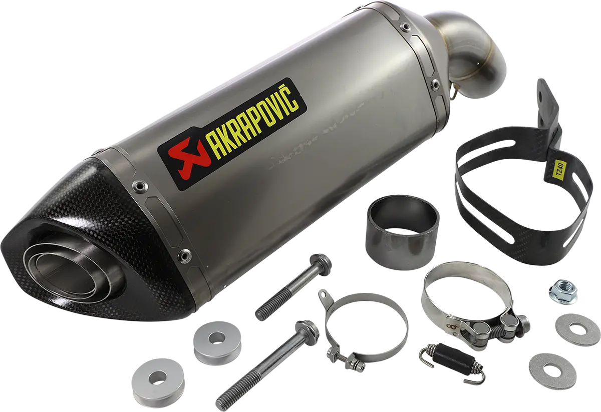 Akrapovič Slip-On Exhaust Muffler – Titanium Finish, Model S-K9So8-Hzt/1 1
