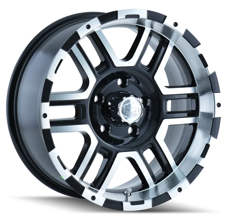 Ion Type 179 Black/Machined Alloy Wheel – 16X8", 6X114.3, +10Mm Offset, 83.82Mm Hub Bore 1