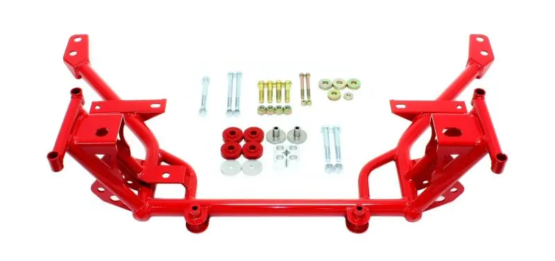 Bmr K-Member Assembly For 2005–2014 Ford Mustang S197 – Includes Stock Motor & Rack Mounts, Red Finish 1