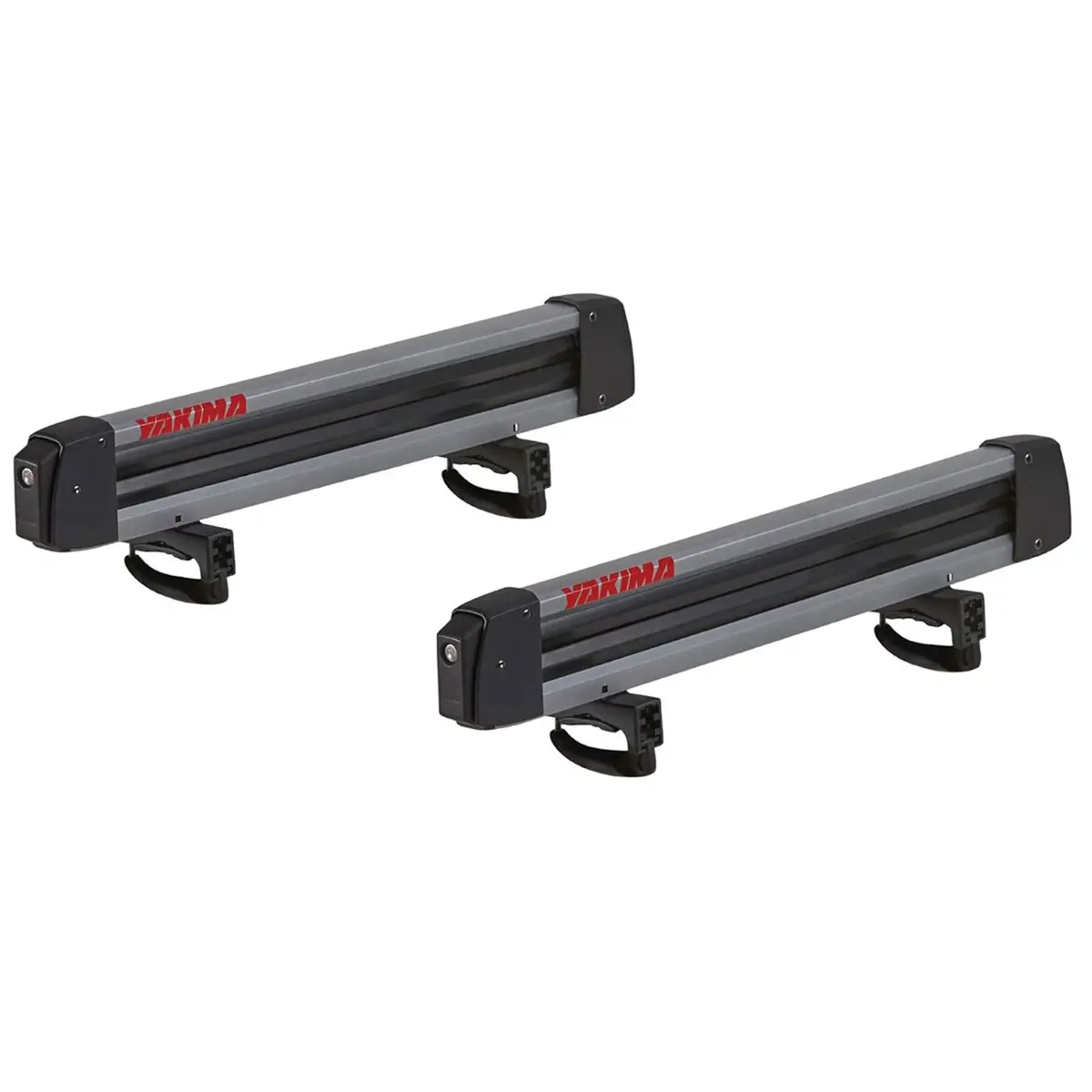 Yakima Freshtrack 6 Universal Car Roof Top Mount Ski And Snowboard Rack, Black 1