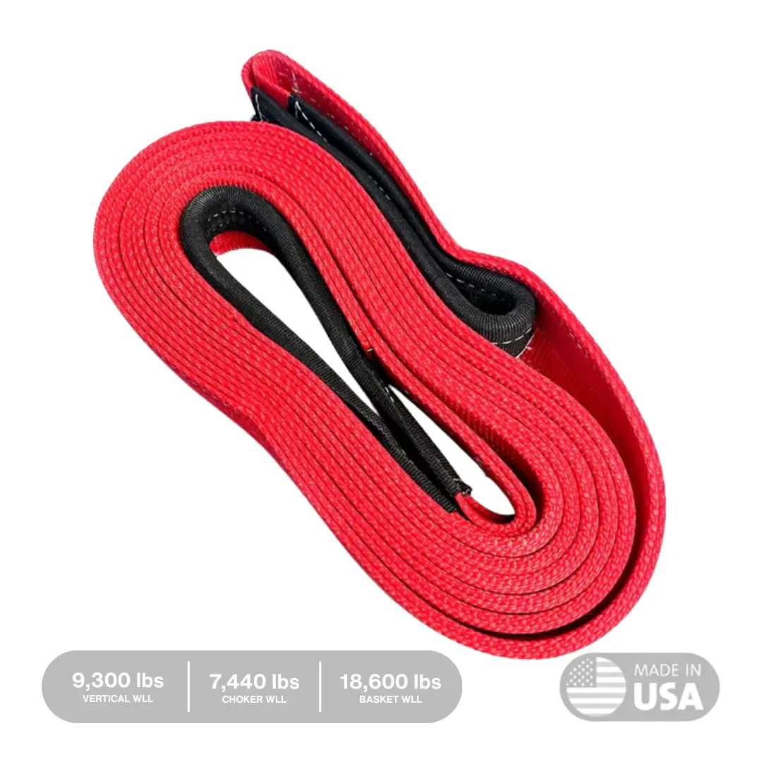 3" Flat Tow Strap "Copperhead" [Wll 7440/9300/18600 Lbs] 1