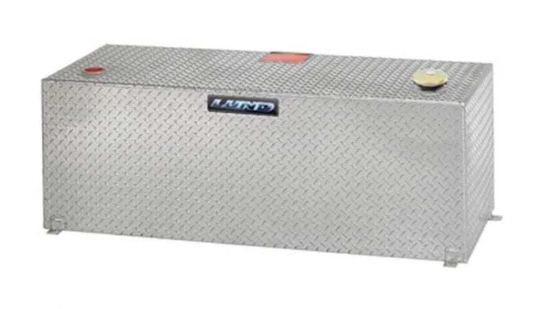 Lund Universal Aluminum Liquid Storage Tank – Bright Finish, Custom-Mount Design 1