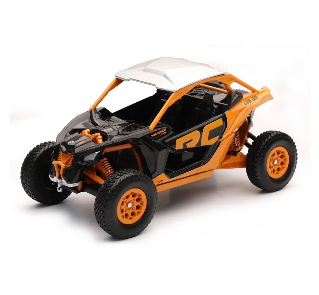 Newray Can-Am Maverick X3 Xrc Turbo Atv Orange And Black 1/18 Diecast Model 1