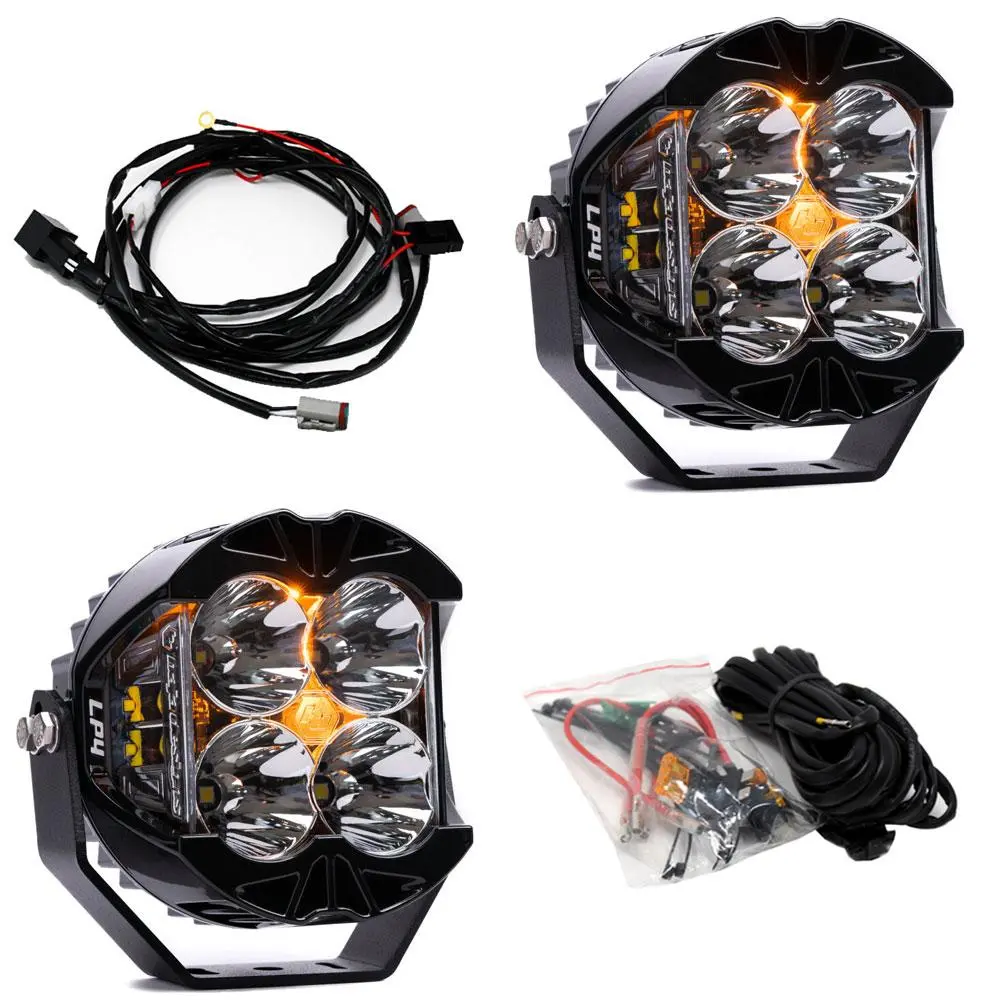 Lp4 Pro Led Auxiliary Light Pod Pair Clear - Universal #297803 1