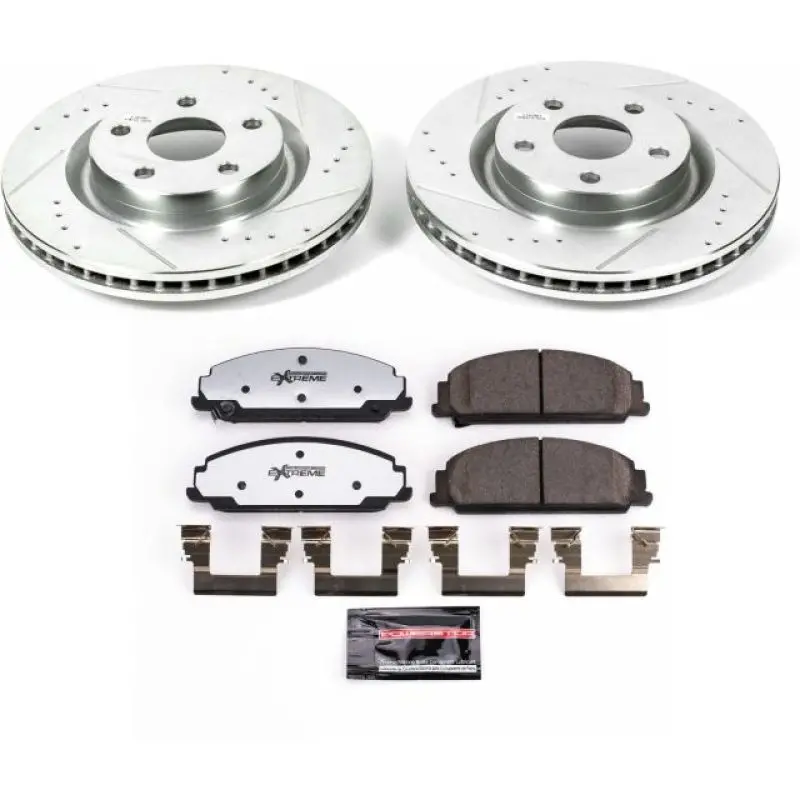 Power Stop Z26 Street Warrior Front Brake Kit For 2008–2009 Pontiac G8 1