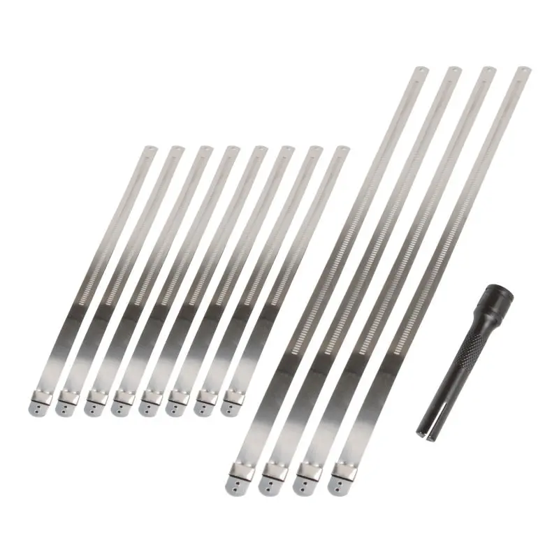 Dei Ss Positive Locking Tie And Tool Kit Eight 8In And Four 14In 1