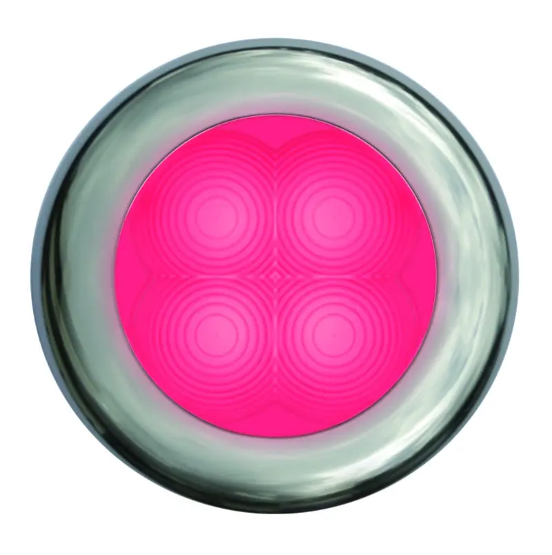Hella Courtesy Lamp Rnd Red Md12 Ss Rim 2Xt 1