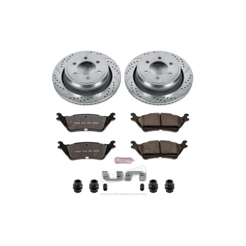 Power Stop Z36 Heavy-Duty Rear Brake Kit For 2012–2018 Ford F-150 – Truck & Tow Application 1