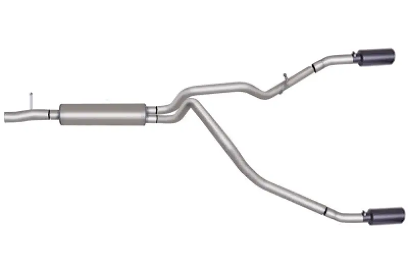 Gibson Black Elite Cat-Back Exhaust System – Dual Split Design For 2011–2016 Ford F-250 Super Duty Lariat 6.2L 1