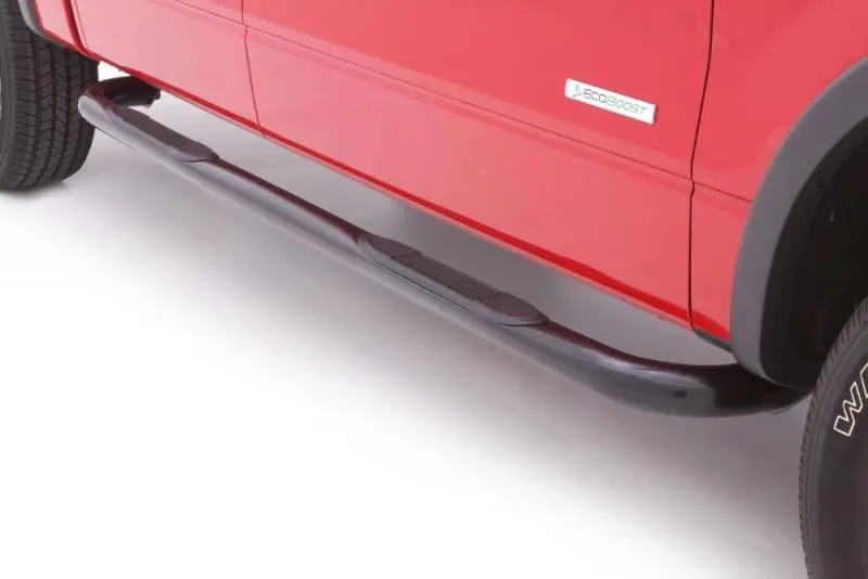 Lund 3-Inch Round Bent Steel Nerf Bars – Black Finish For 2010–2017 Dodge Ram 2500 Crew Cab 1