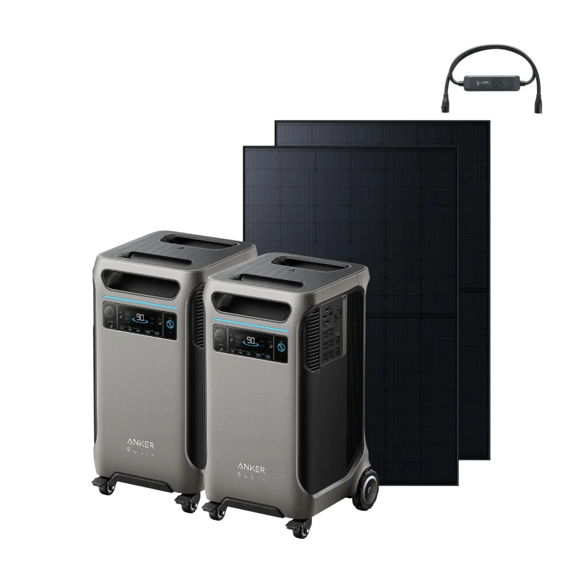 Anker 2 × Anker Solix F3800 + Double Power Hub + 2 × 405W Rigid Solar Panel 1