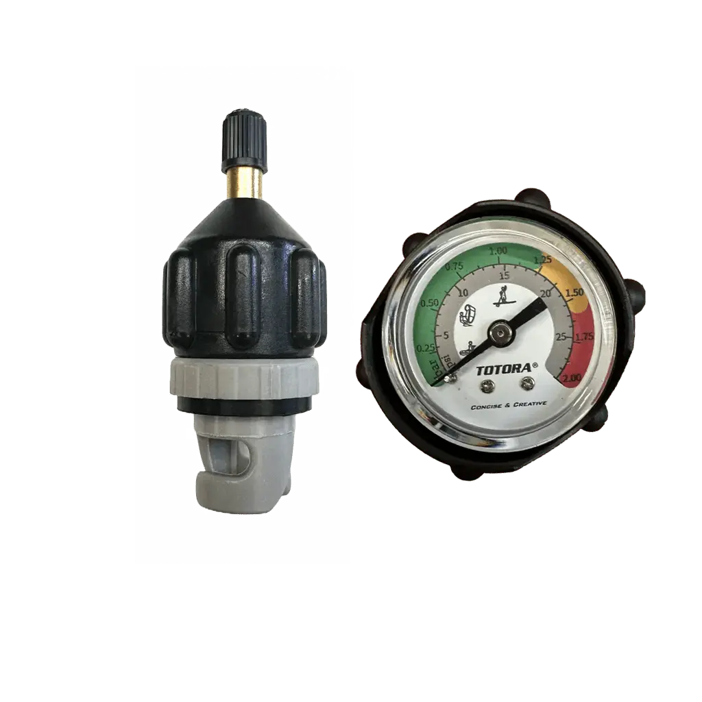 Air-Compressor Valve Adaptor With Pressure Gauge 1