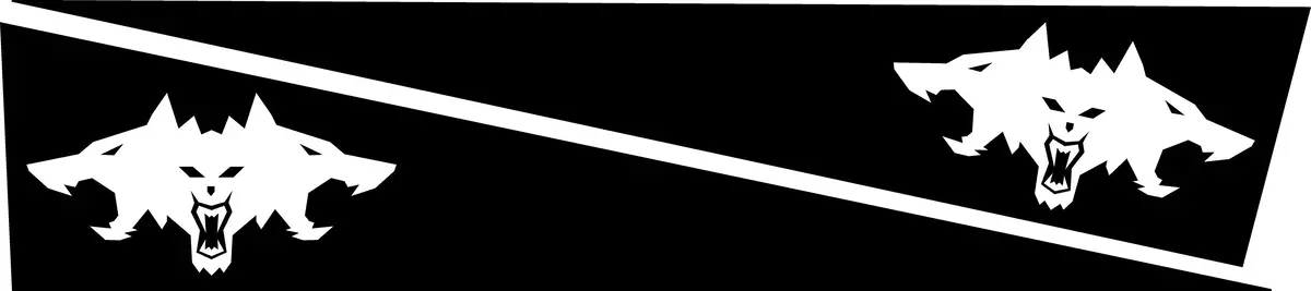 Cyberbeast Logo Bedside Panel Decals For The 2023-2024 Tesla Cybertruck (X2) 1
