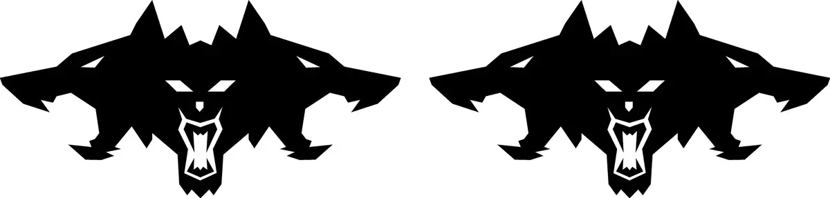 Cyberbeast Logo Door Decals For The 2023-2024 Tesla Cybertruck (X2) 1