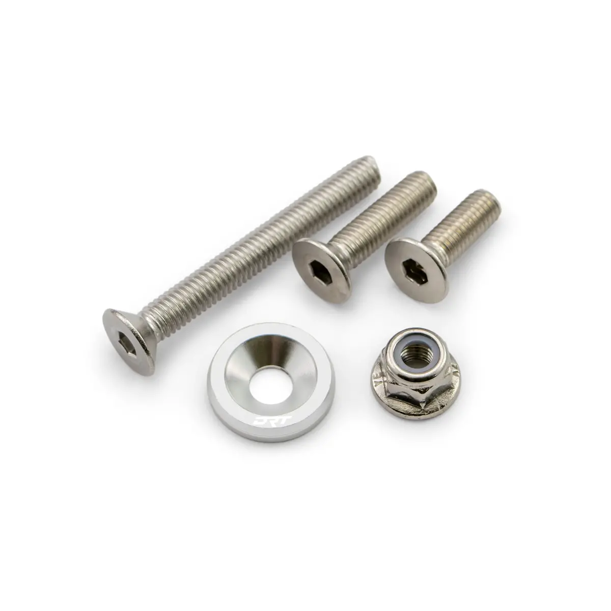 Drt Fender/Rock Washer & Hardware Dress Up Kit - Raw Aluminum 1