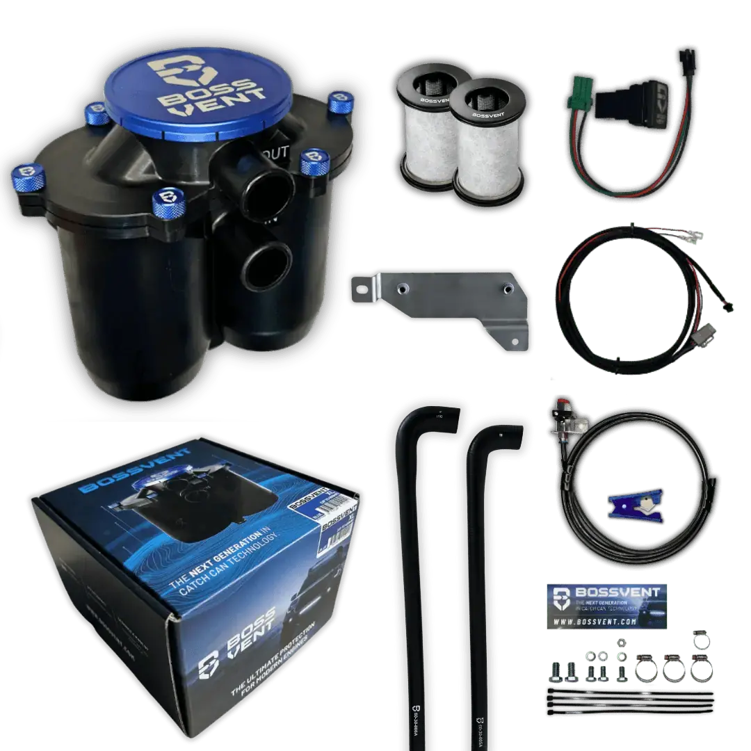 Bossvent Chevy Silverado 2500Hd (2024 Ltz 6.6Lt) Oil Catch Can Kit 1