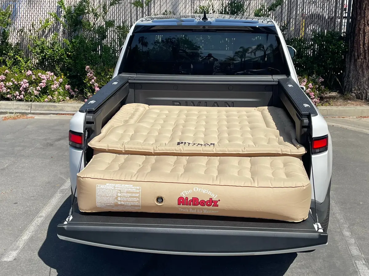 Tan - Blemished Package - Airbedz Air Mattress With Tailgate Extension For Rivian R1t 1