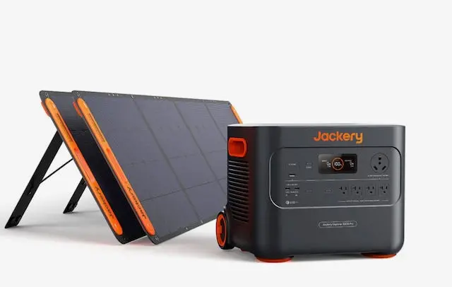 Jackery Explorer 3000 Pro Portable Power Station + 2 X Solarsaga 200W 1