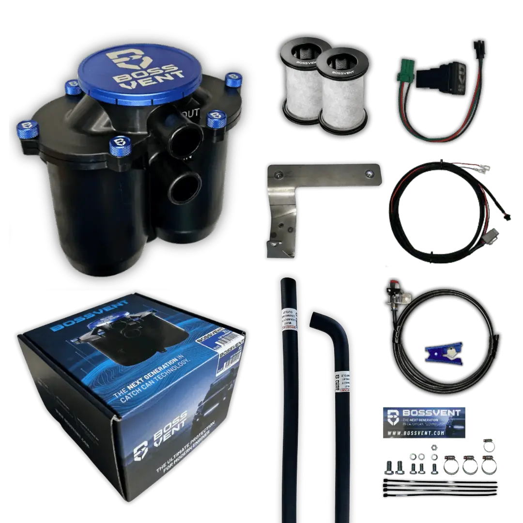 Bossvent Toyota 200 Series Land Cruiser (2007-2021 4.5L Vdj 200 Turbo Diesel) Oil Catch Can Kit 1