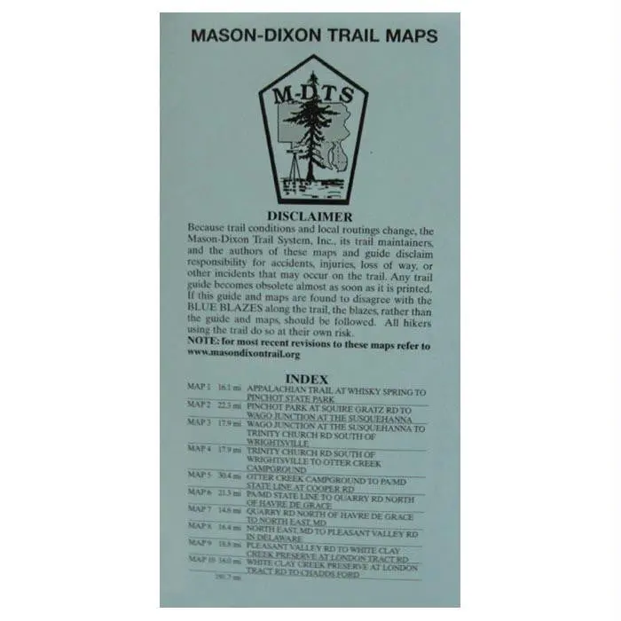 Mason-Dixon Trail Map 1