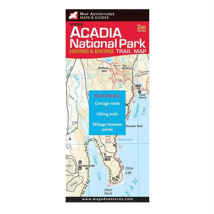 Acadia Hike-Bike Trail Map 1