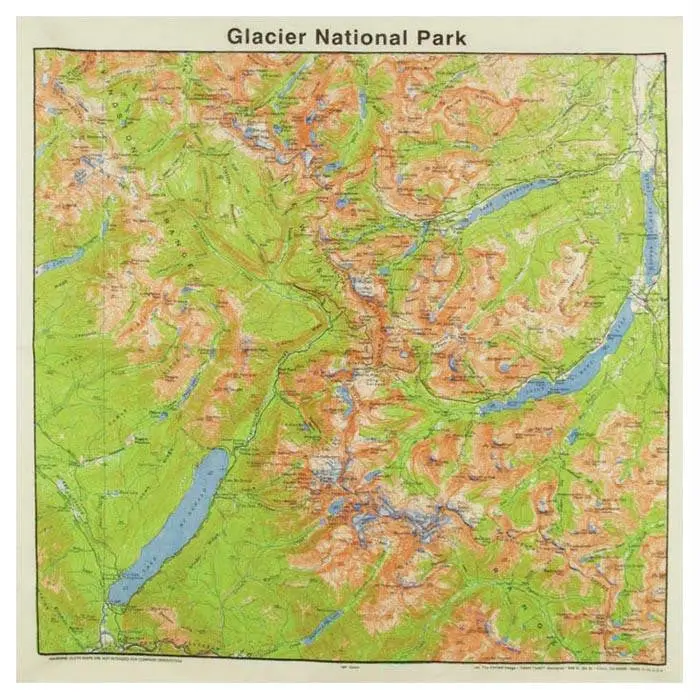 Glacier National Park Topo Ban 1