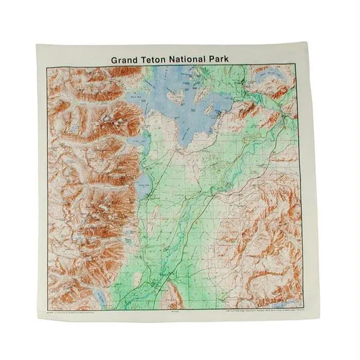 Grand Tetons Topo Bandana 1