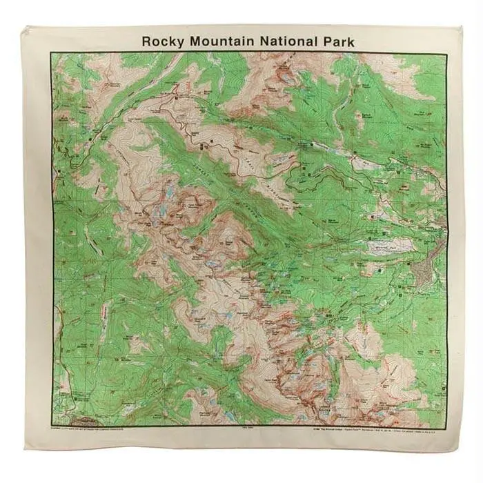 Rocky Mountain Topo Bandana 1