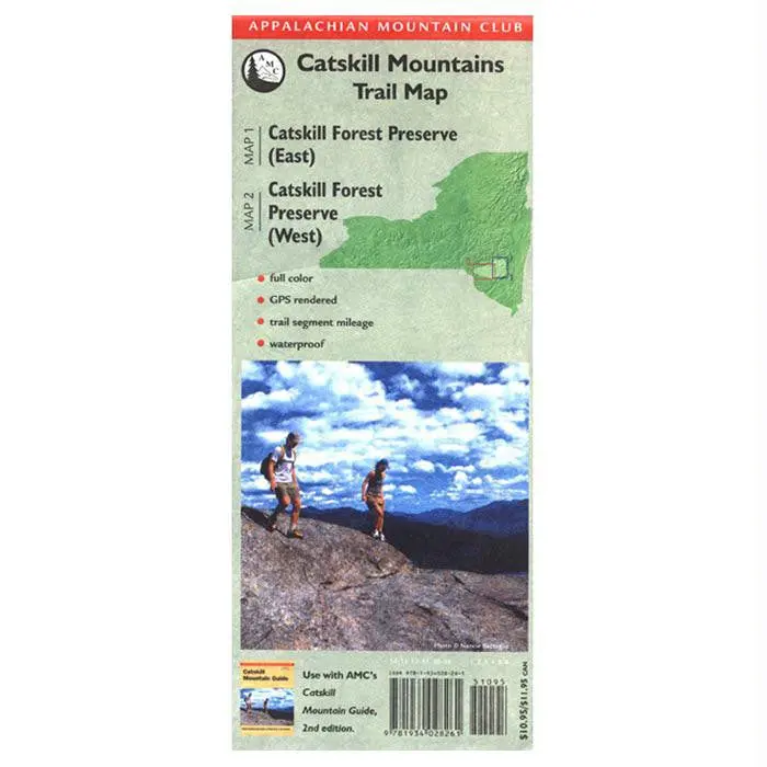 Amc Map Catskill Mountains 1