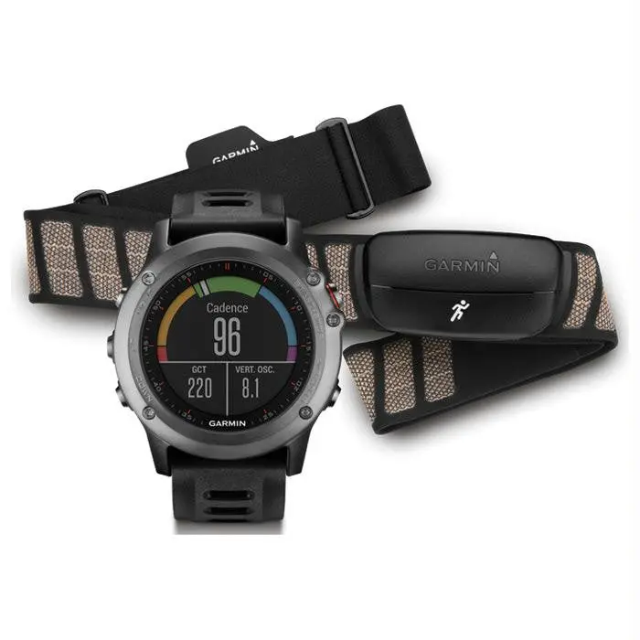 Fenix 3 Hrm Run Bundle Gry-Blk 1