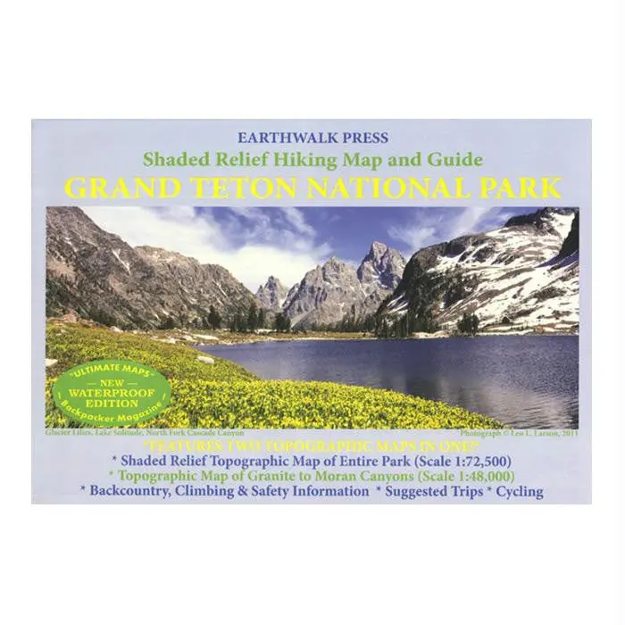 Grand Teton Np Hiking Map & Gd 1