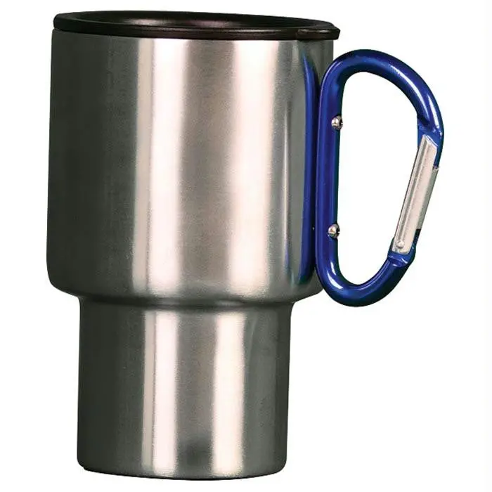 Carabiner Travel Mug-Blue 14Oz 1