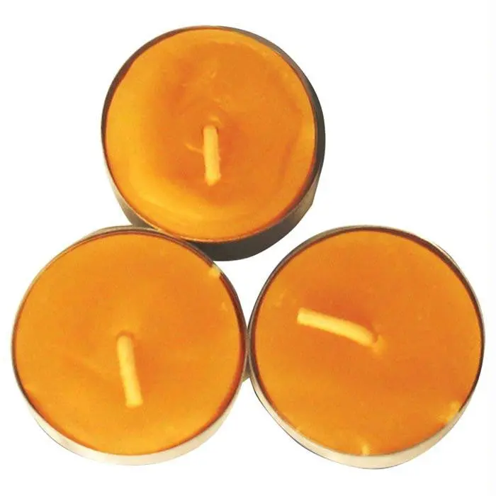 Beeswax Tea Light Candle 3Pk 1