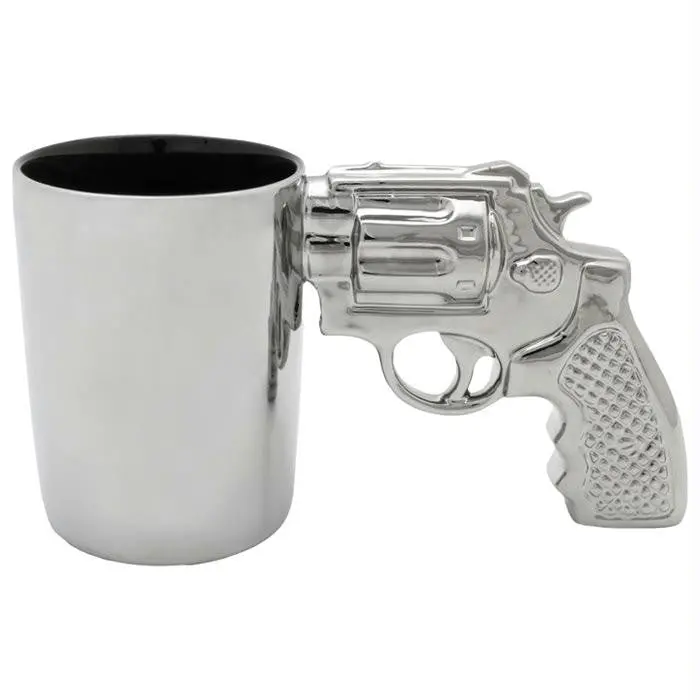 Revolver Mug Chrome 16.9 Oz 1