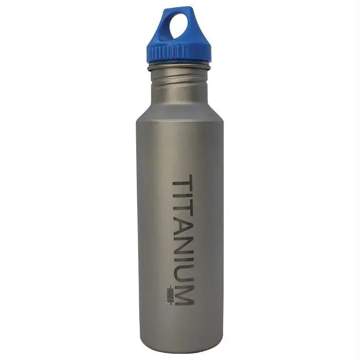 Titanium Water Bottle 650 Blu 1