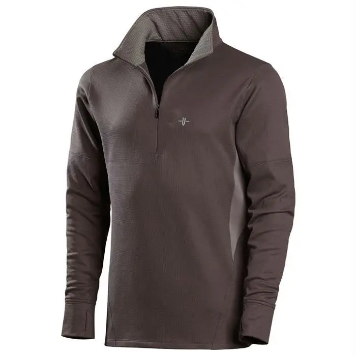 Mens Ls Zip Bedrock Plum Lg 1