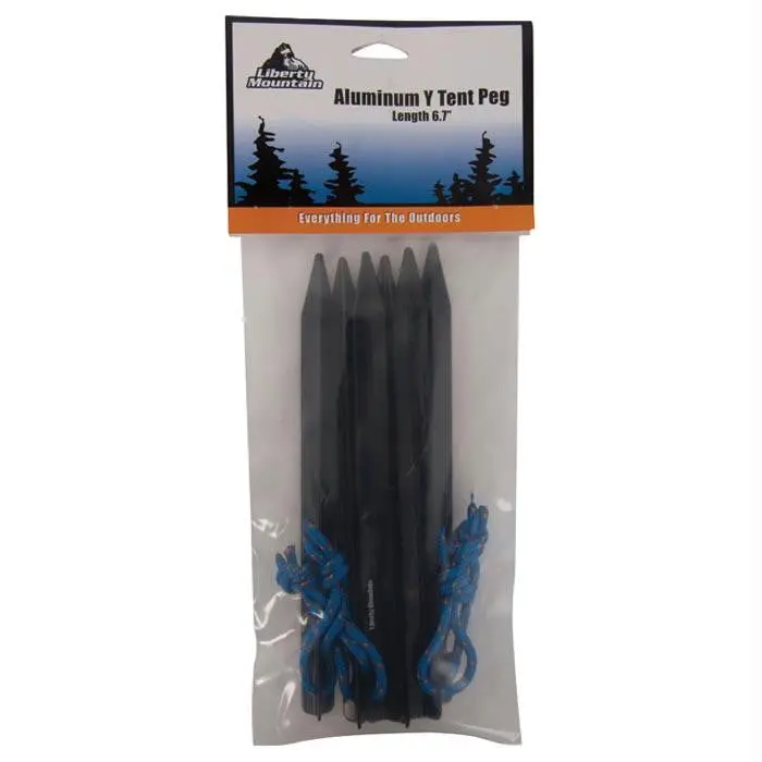 Alum Y Tent Peg 6.7" 6Pk 1