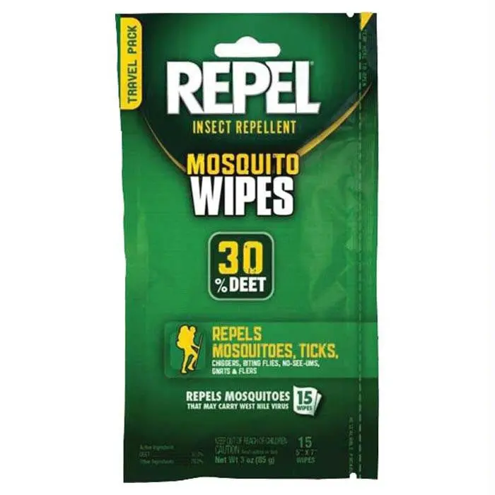 Repel Mosquito Wipes 30% Deet 1