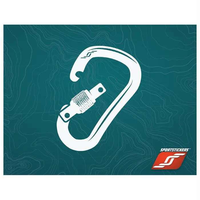 Sticker Carabiner White 1