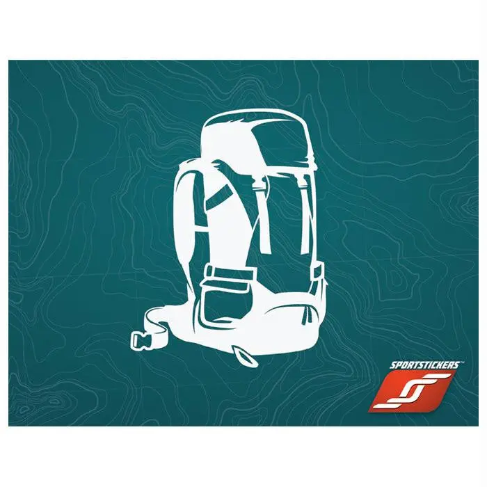 Sticker 55L Backpack White 1