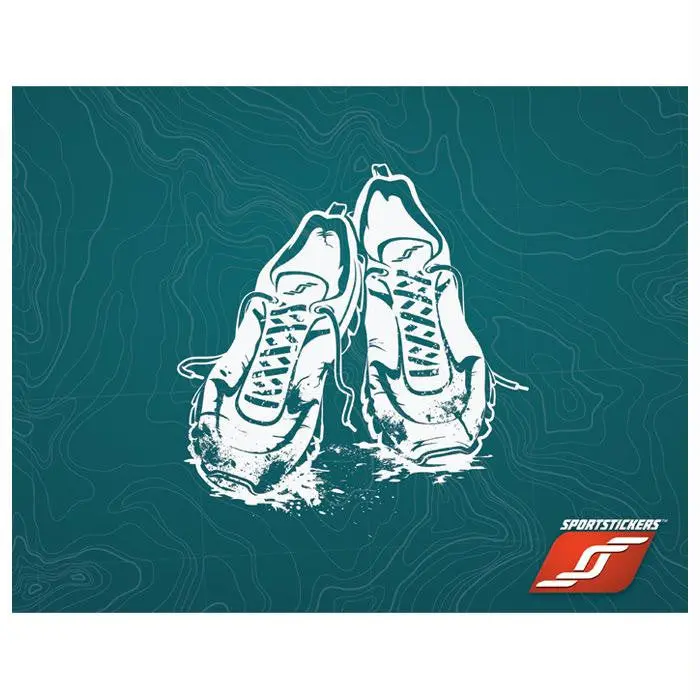 Sticker Trail Run Shoes White 1