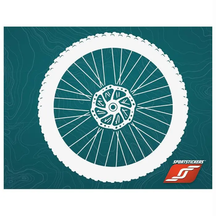 Sticker Mountain Bike White 1