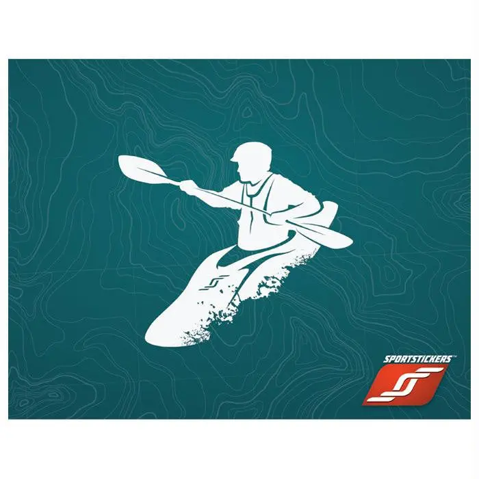 Whitewater Kayaker Male White 1
