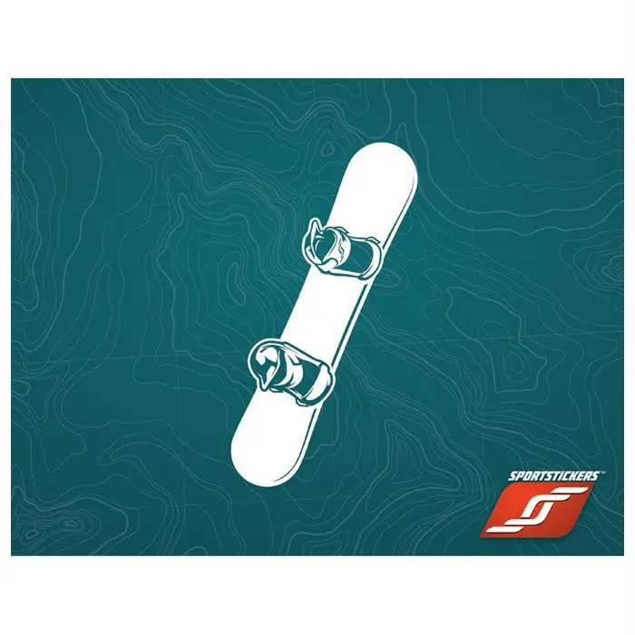 Sticker Snowboard White 1